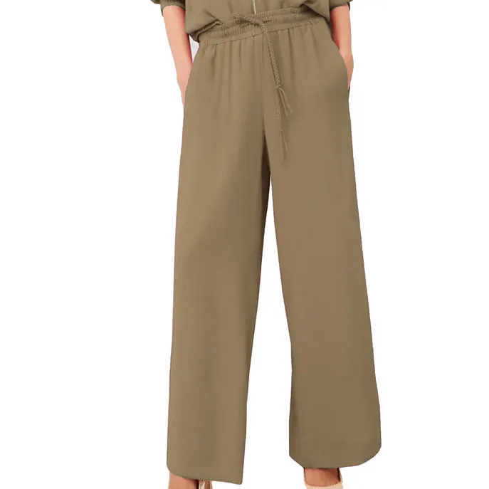 TROUSERS RIBELLE Woman Olive 