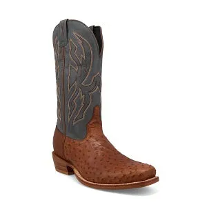 Twisted X  13 Exotic Full Quill Ostrich Men's Western Boot Square Toe