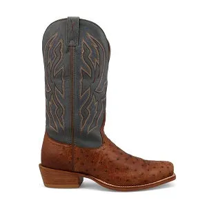 Twisted X  13 Exotic Full Quill Ostrich Men's Western Boot Square Toe