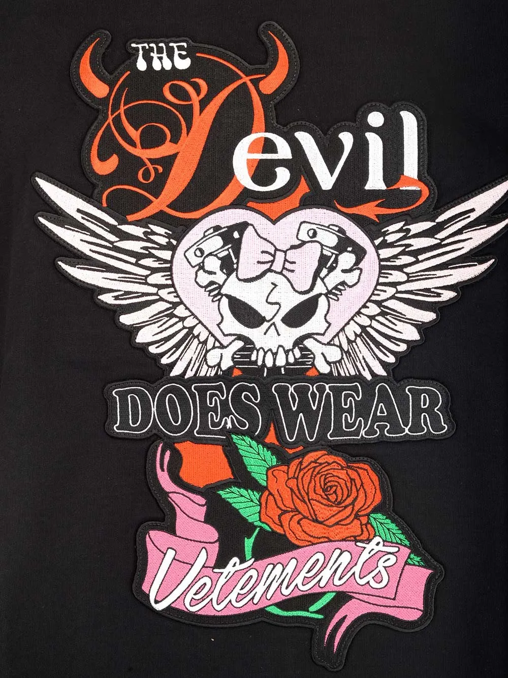 Vetements Devil Printed Crewneck T-Shirt