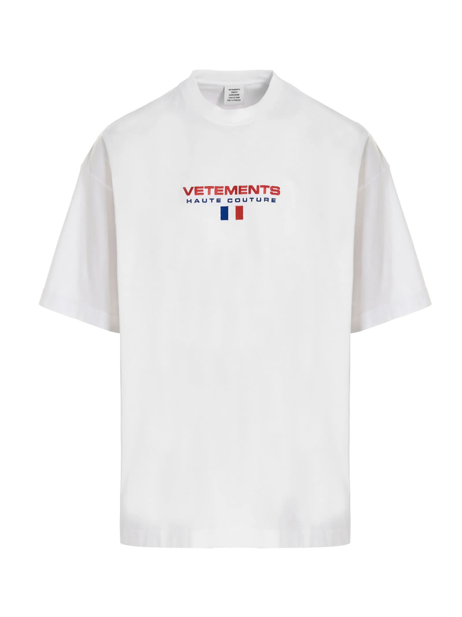 Vetements Logo Embroidered Crewneck T-Shirt