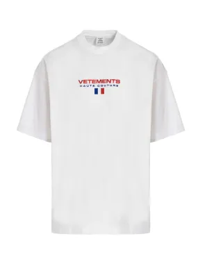 Vetements Logo Embroidered Crewneck T-Shirt