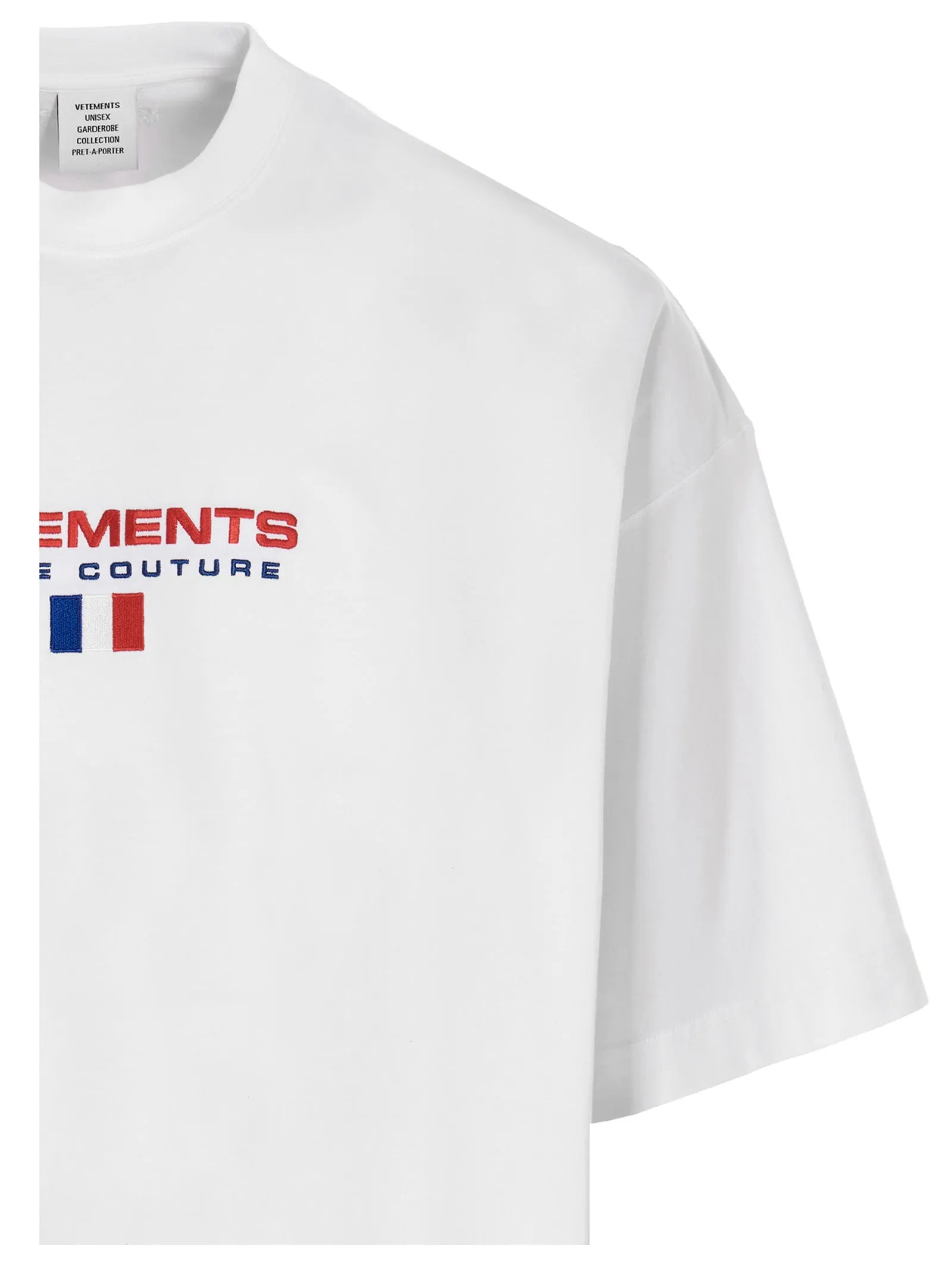 Vetements Logo Embroidered Crewneck T-Shirt