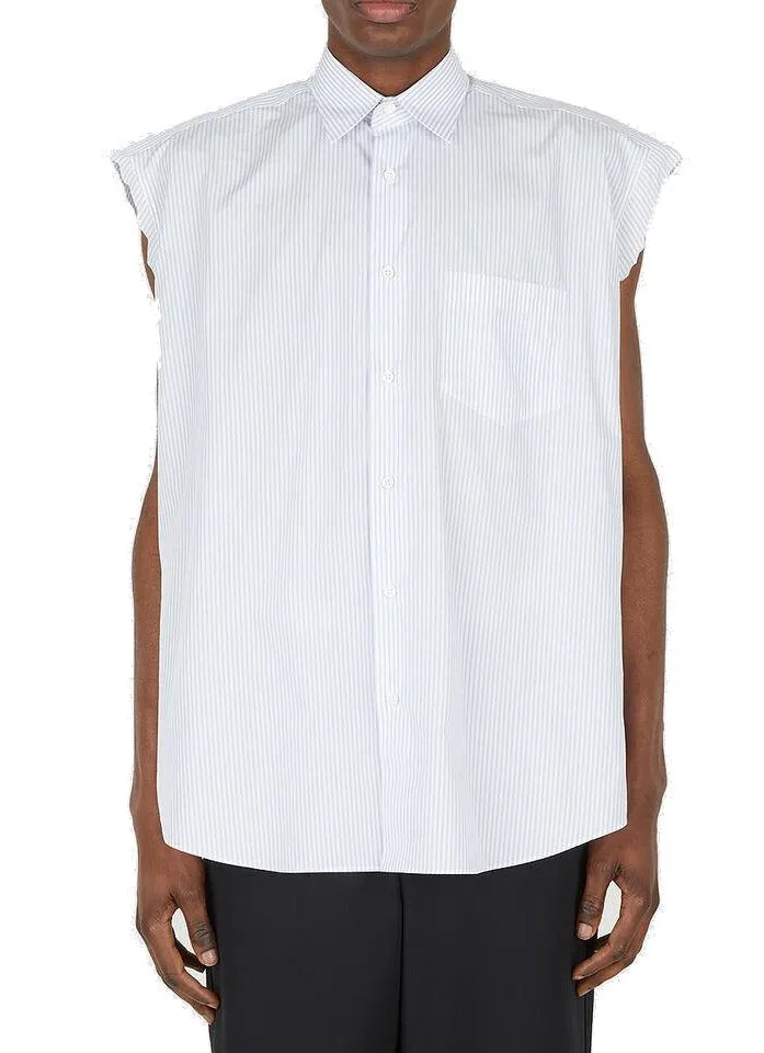 Vetements Sleeveless Button-Down Shirt