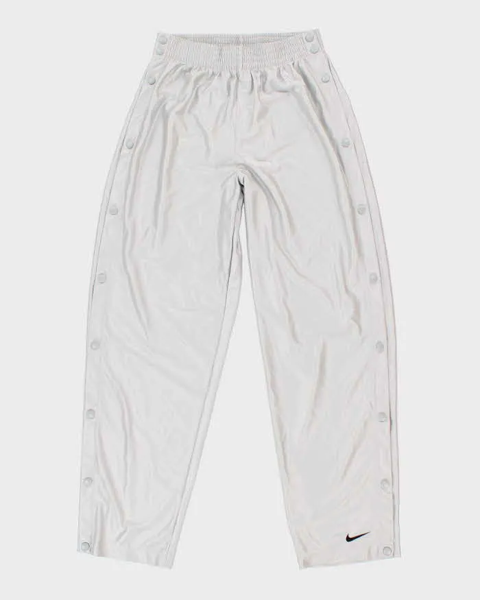 Vintage Men's Grey Nike Popper Pants - M