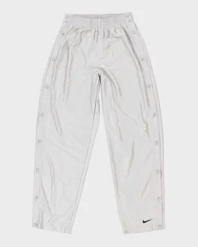 Vintage Men's Grey Nike Popper Pants - M