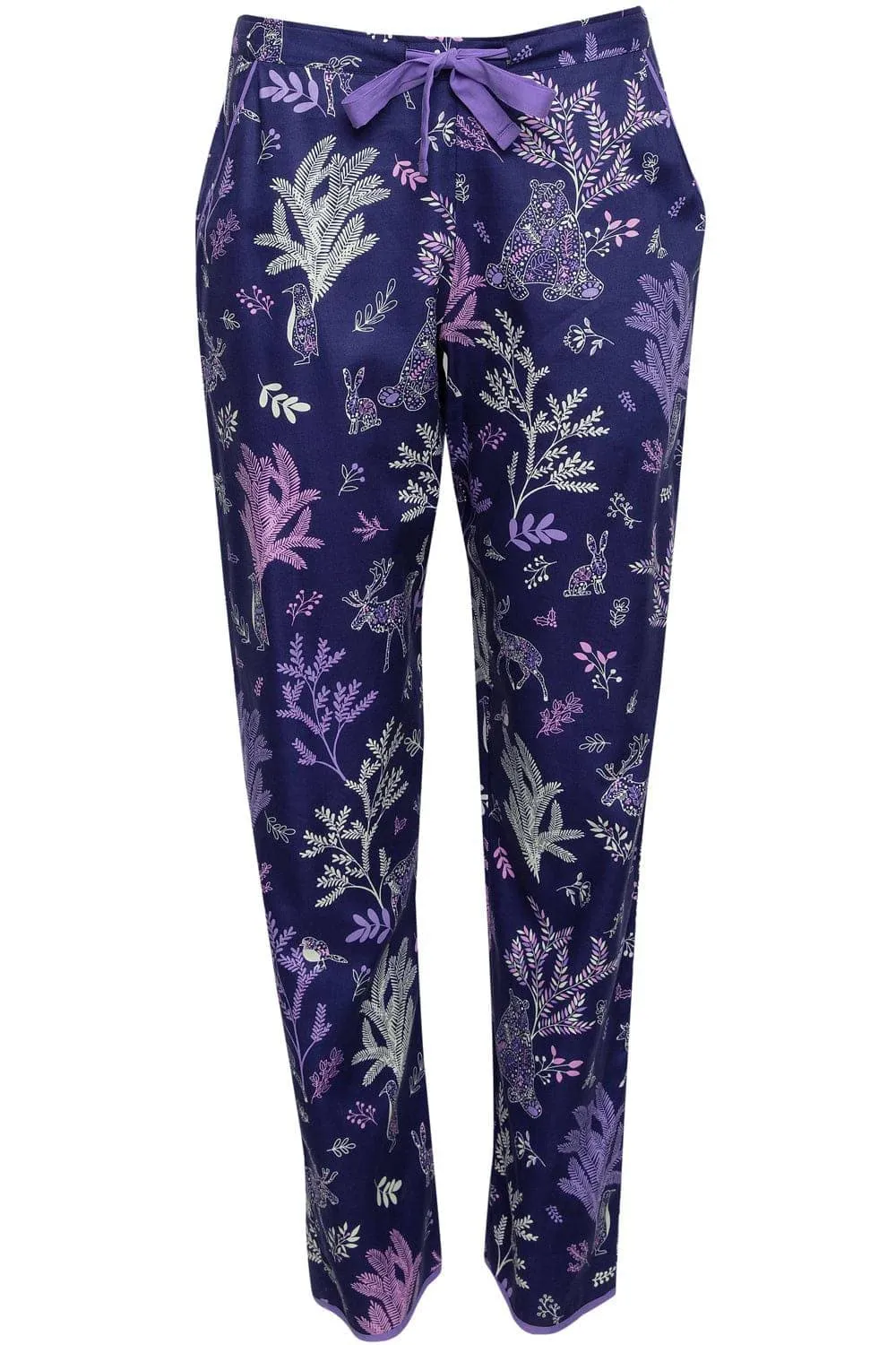 Violet Forest Animal Print Pyjama Pants