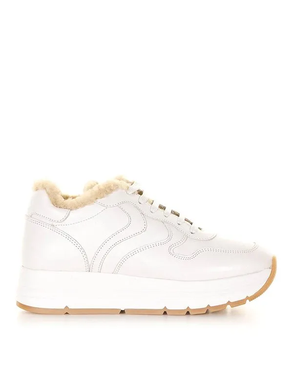 Voile Blanche Shearling-lined leather sneaker