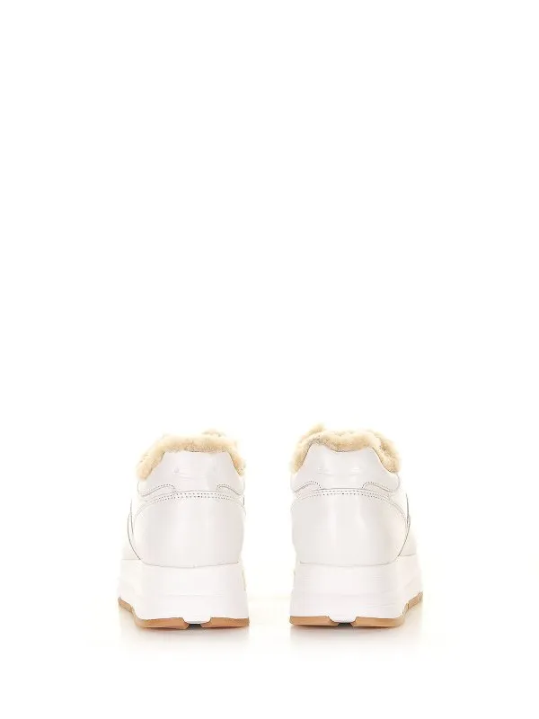 Voile Blanche Shearling-lined leather sneaker