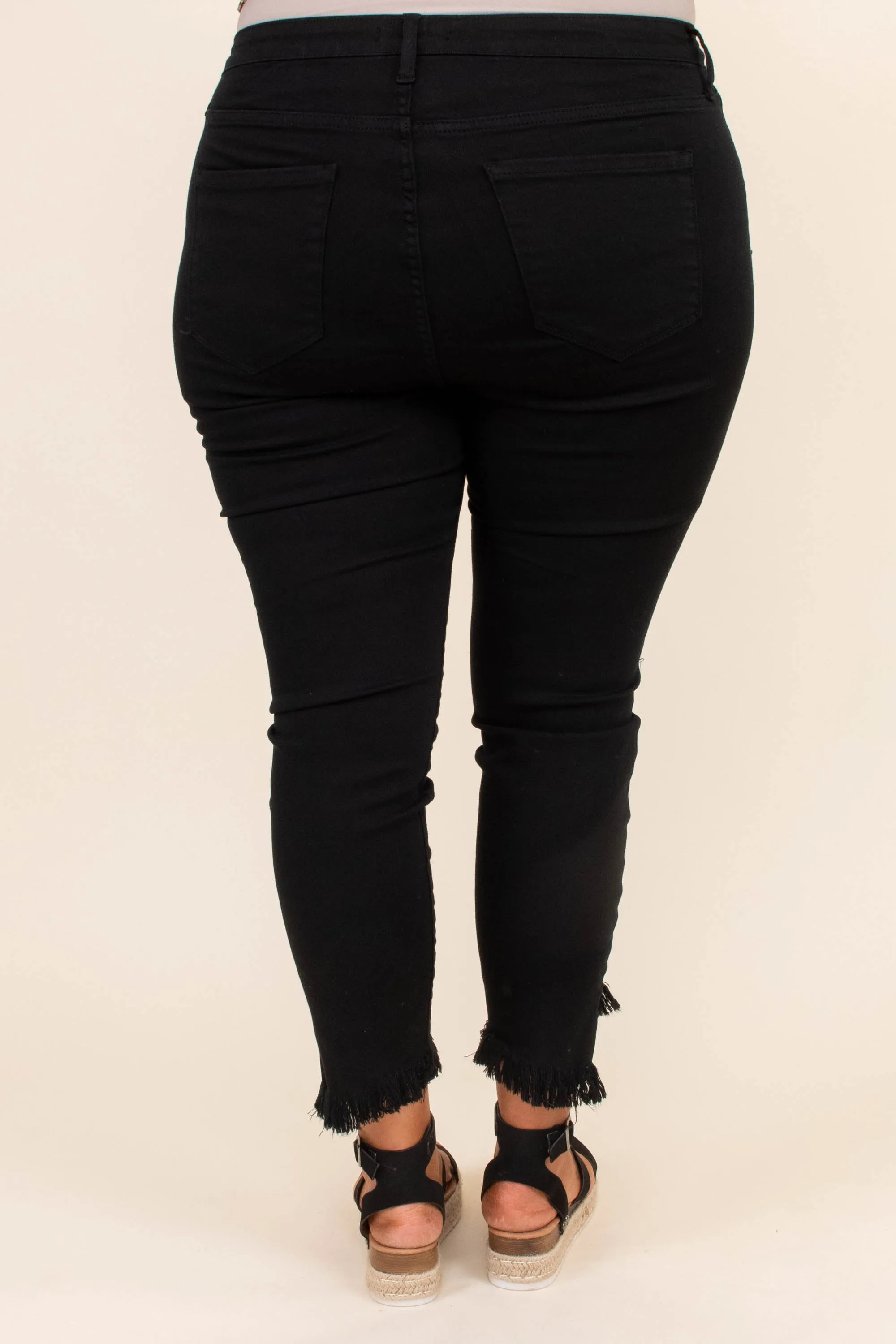 Whereabouts Unknown Skinny Jeans, Black