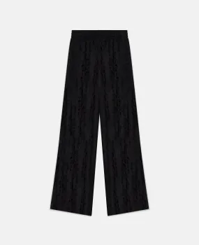 Wide-Leg S-Wave Trousers