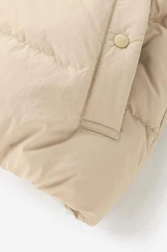 Woolrich down jacket Eco Taslan women's beige color