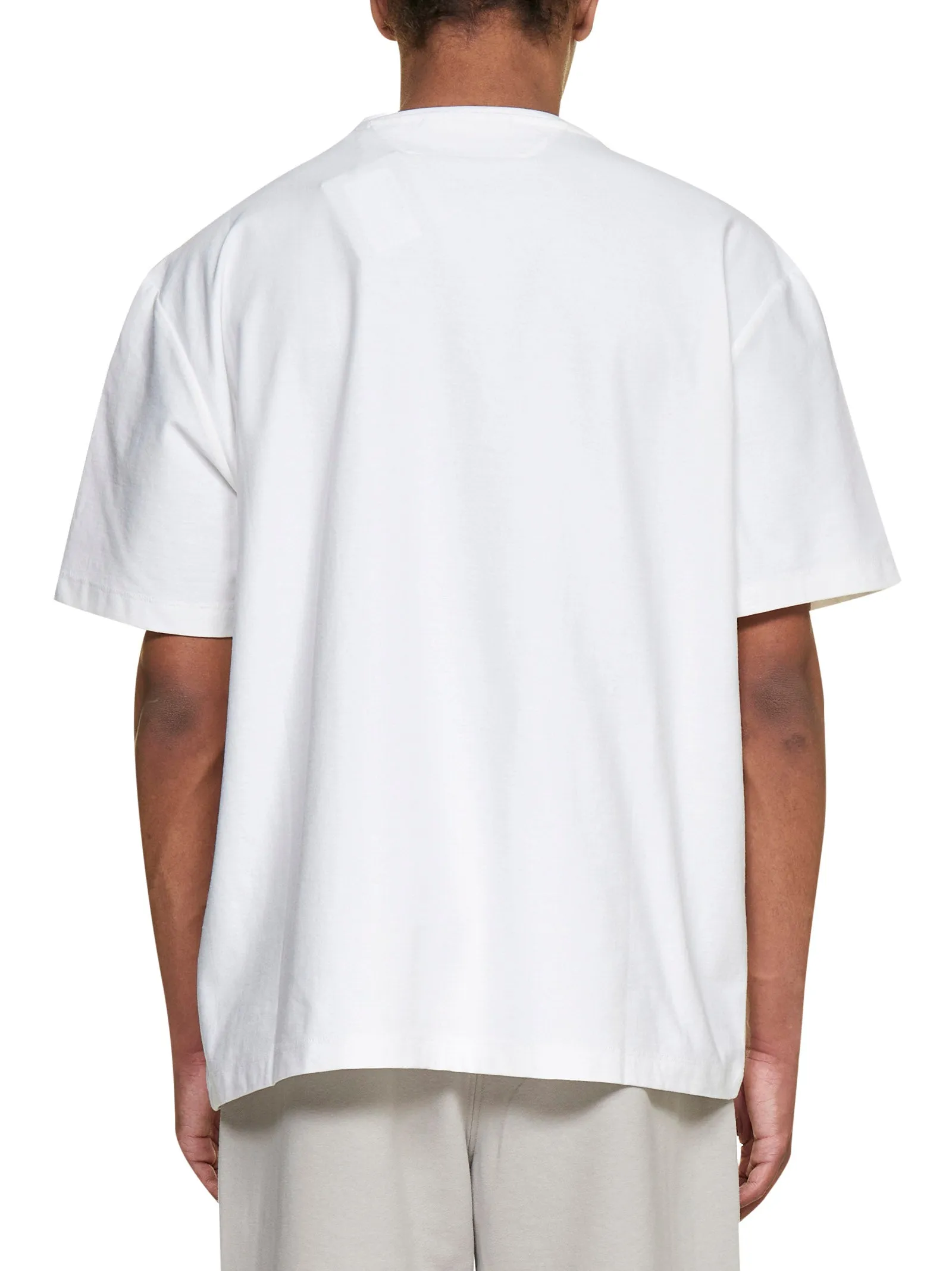 Z Zegna Logo Flocked Crewneck T-Shirt